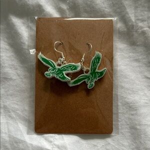 Green Bird Earrings